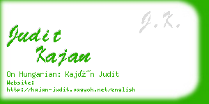 judit kajan business card